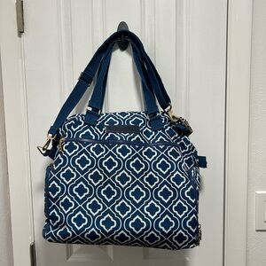 Stylish Blue Patterned Women's Bag